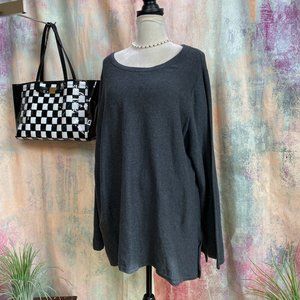 📌 eight eight eight  Cotton Long Sleeves fine rib Sweater